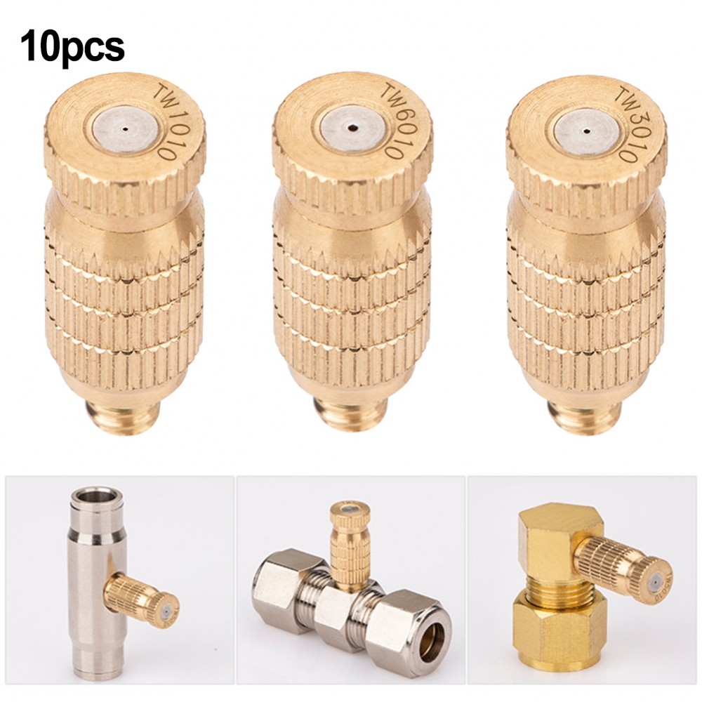 [DOLLDOLL-VN]Atomizing Nozzle 10PCS Brass Garden Tool High And Low Pressure Spray Head