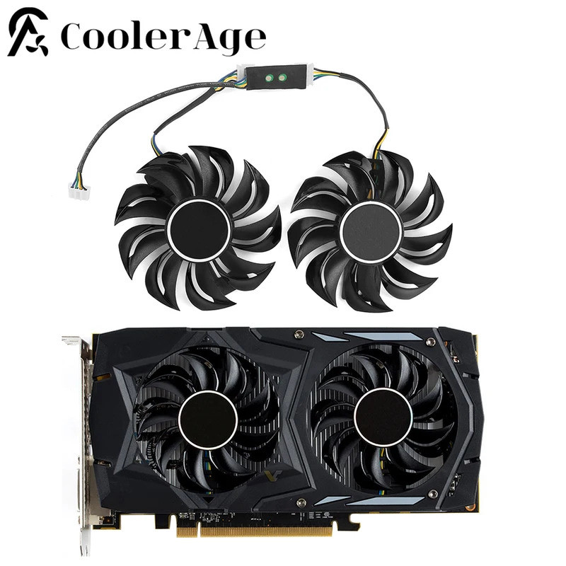 * 75MM GA81B2U PFTA 12V 0.38A 4Pin RX 460 560 Dành Cho POWERCOLOR Dataland RX560 RX460 Thẻ Đồ Họa Rồ