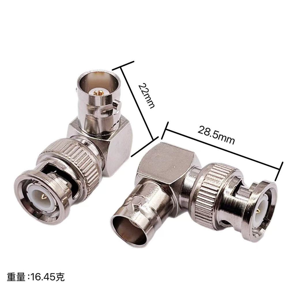 Tất Cả Đồng BNC Nam Đến Nữ 90 Độ BNC Đầu Thẳng Giám Sát Q9 Adapter BNC-JKW Video Adapter