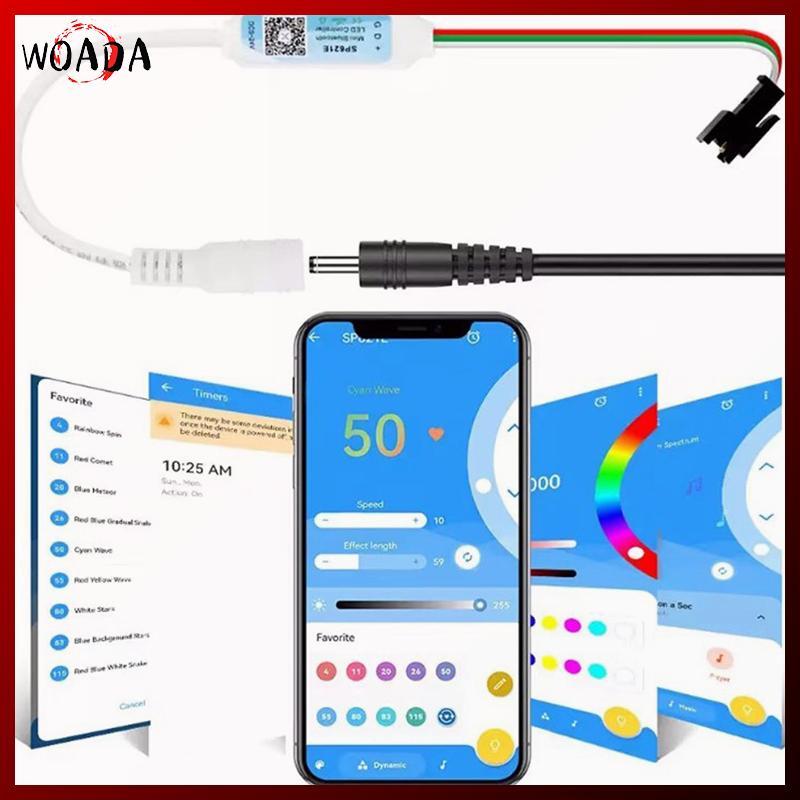 Bộ điều khiển RGB Mini WOADA SP621E cho WS2811 WS2812 WS2813 Điều khiển ánh sáng dải LED -24V VN