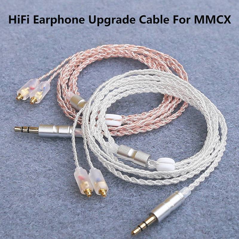Cáp nâng cấp mạ bạc DIAPER & CORED HiFi MMCX 3,5mm cho Sennheiser IE Series / AKG N5005 YTH