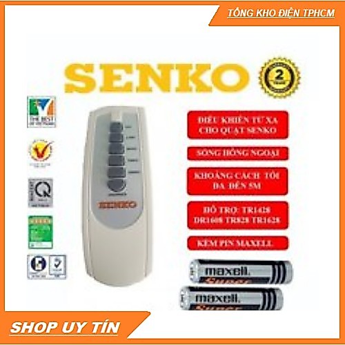 Remote Quạt Senko Điều Khiển (Tất Cả Các Loại như TR1683, DR1608, TR1628, DH1600) [Nowship 2h HCM]
