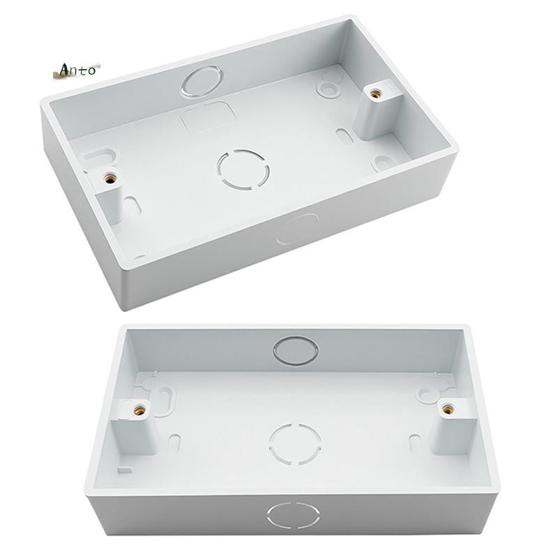 Ổ Cắm Điện Cho Công Tắc Đèn Treo Tường 2 Chiếc 2 Gang-Mounted Điện Back Box 146 Loại Đôi Patter Box 
