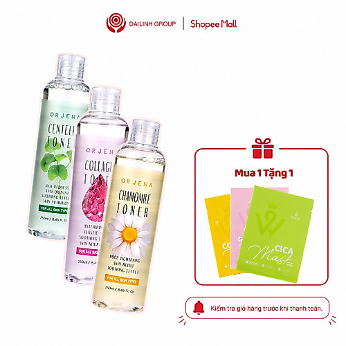Toner Nước hoa hồng Orjena tinh chất Collagen săn chắc da, Rau má điều tiết bã nhờn , hoa cúc se khí