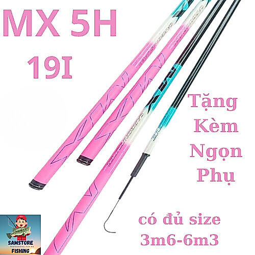 Cần Câu Tay MX 5H, Cần Câu Đài Cao Cấp (tặng ngọn cao cấp) ( Sam fishing Store )