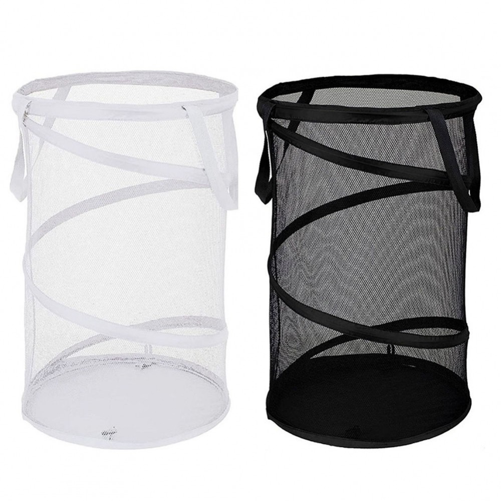 [DOLLDOLL-VN]Laundry Basket 36*58cm Collapsible Breathable Hamper Mesh Laundry Durable