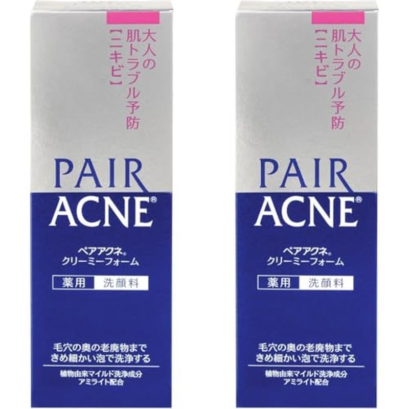 Sữa rửa mặt Lion Pair Ance Creamy Foam Anti- Acne Cleanser dành cho người lớn 2,82 oz (80g) Bộ 2 Sữa