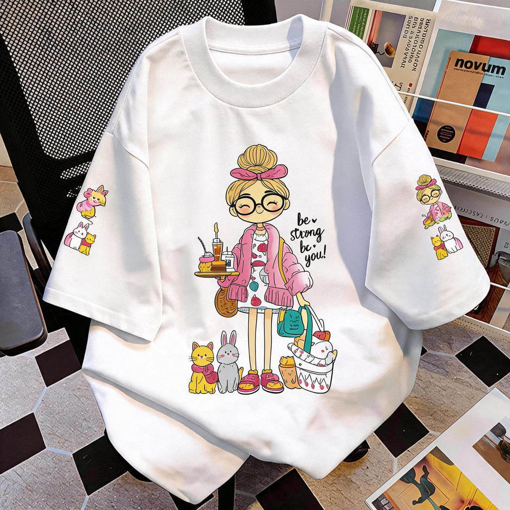 TEE · SHOP Áo thun Oversize 'be Strong You Phong cách Hàn Quốc Rất mát mẻ Thích hợp cho cả nam và nữ