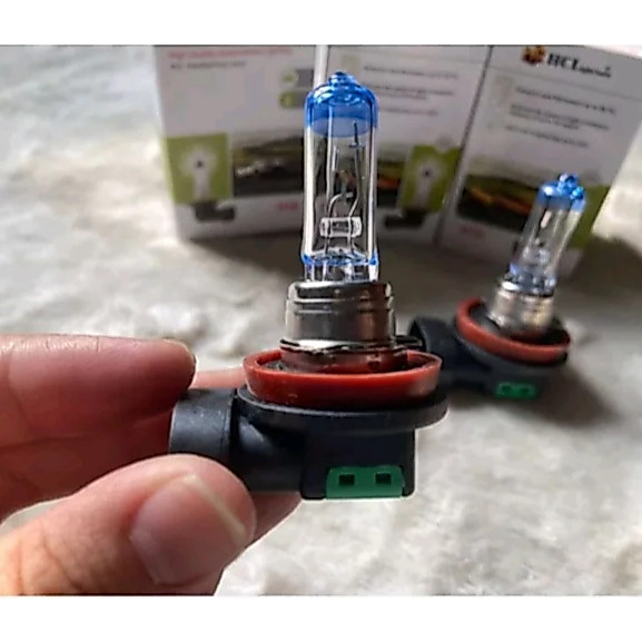 Bóng pha ô tô H16 12v siêu sáng. Bóng pha H16 HCL đầu xanh