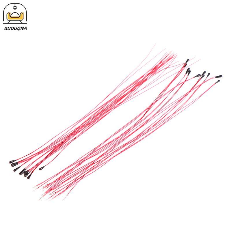 GUOUQNA 10 CÁI Điện trở nhiệt điện trở NTC MF52B 10K 100K Dây đeo đầu dò B3470 B3380 B3950 B3435 B 4