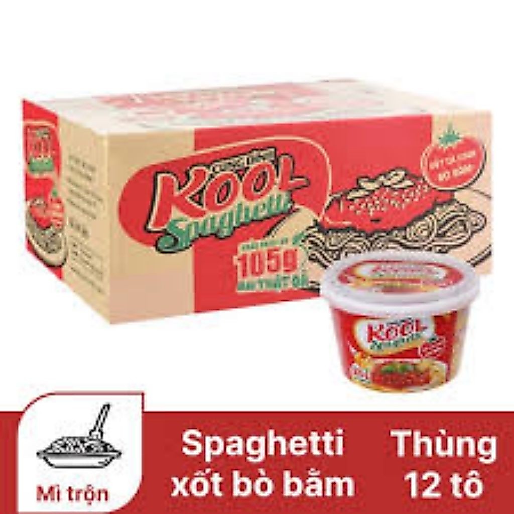 (HCM)THÙNG 12 TÔ MÌ CUNG ĐÌNH KOOL SPAGHETTI
