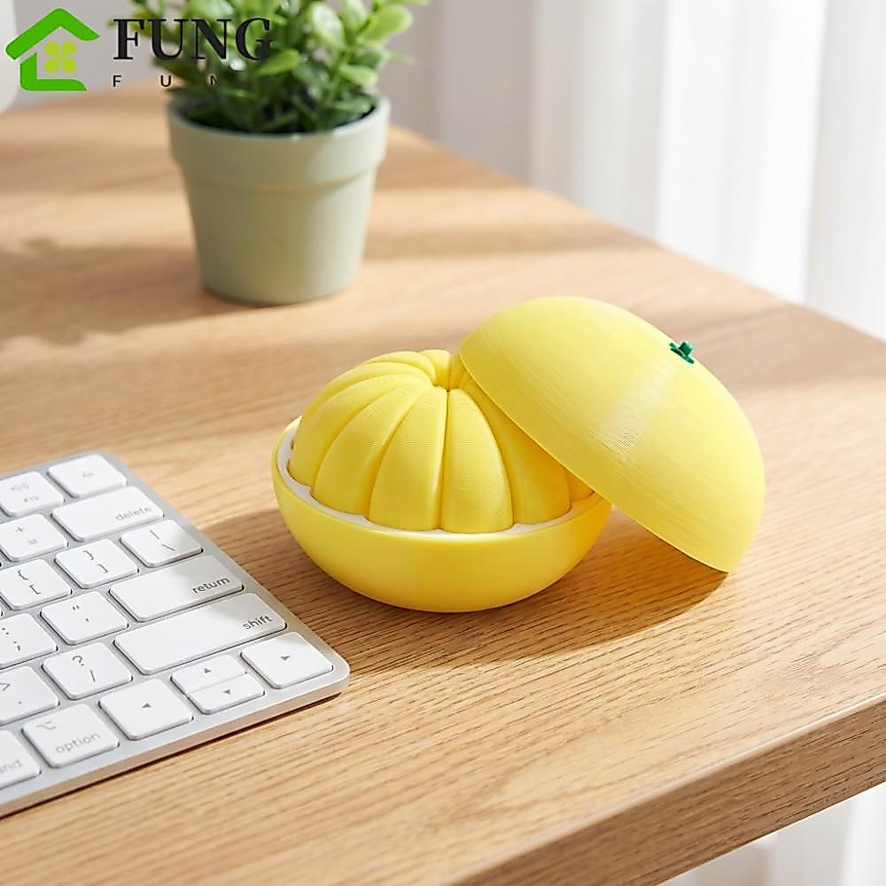 FUNG 3D In Cam, Cam Vàng Xanh Mô Hình Trái Cây Cam Đồ Chơi Giải Nén, Đồ Trang Trí Sáng Tạo Nhựa PLA 