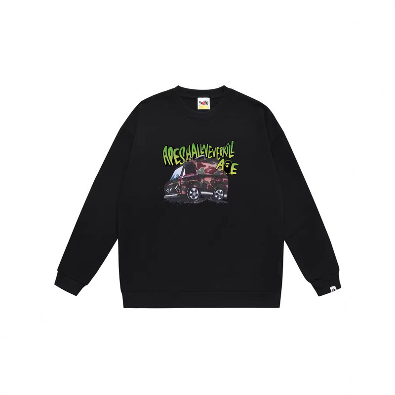 Bán buôn SS Cotton Dạo Phố BAPE Ape Head Thu Đông Cổ Tròn Áo Shark Top Jacket