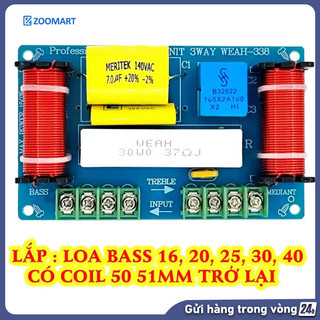 Mạch Phân Tần Loa 3 Đường Tiếng Công Suất 250W – Cho Âm Thanh Chuẩn Tách Bạch Treble, Trung Và Bass Rõ Ràng