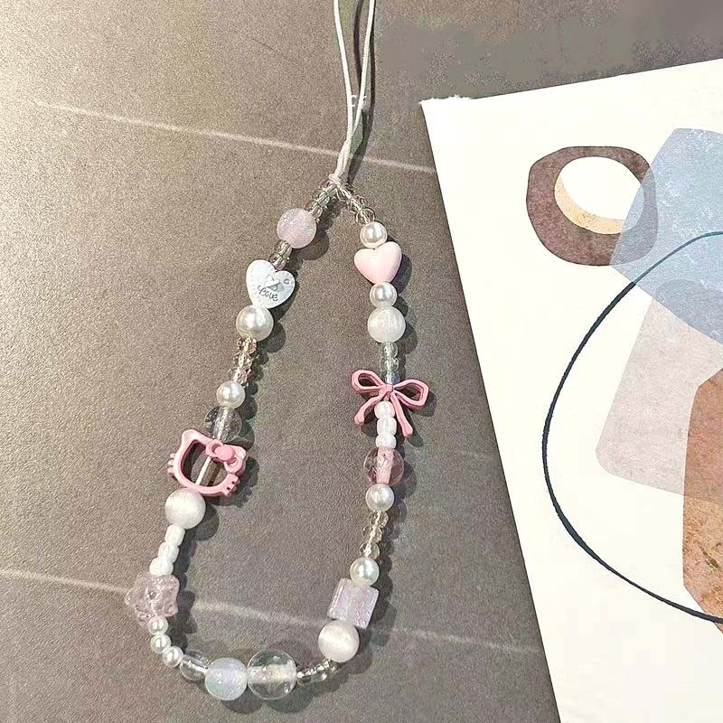  dây đeo điện thoại ngắn  nữ dễ thương  dây đeo máy ảnh Dây đeo điện thoại hình nơ mèo | BigBuy360 - bigbuy360.vn