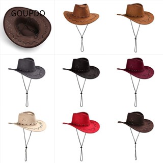 GOUPDO Mũ Cao Bồi Bán Chạy Nam Nữ Thời Trang Polyester