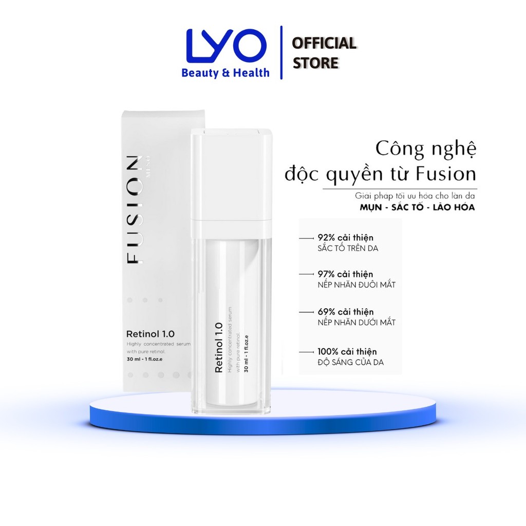 Tinh chất giảm mụn, chống lão hóa Retinol 1.0 Fusion Meso 30ml