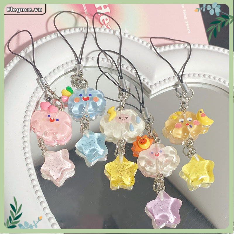 【Elevn】Dây đeo điện thoại hình ngôi sao mây dễ thương hình ba lô học sinh sáng tạo | BigBuy360 - bigbuy360.vn