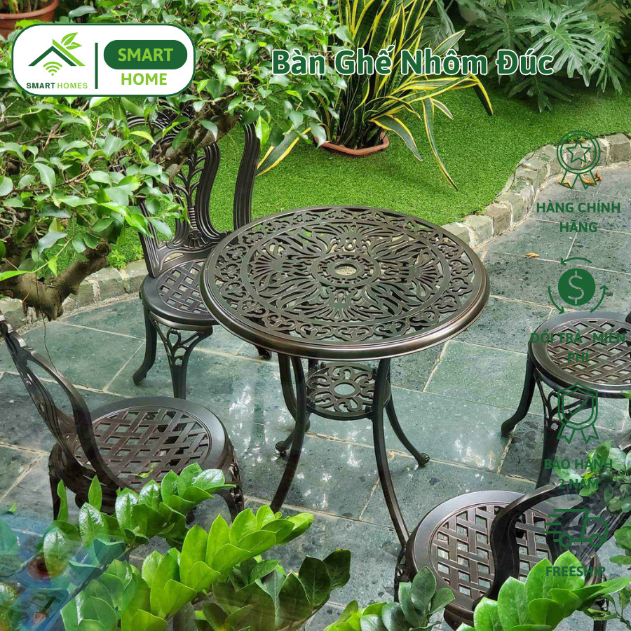 Bộ Bàn Ghế Sân Vườn D68-MĐ - SMARTHOMES