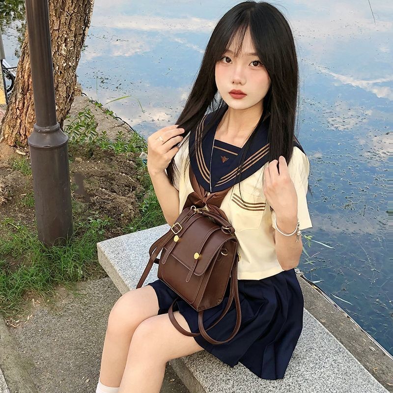 Mùa Hè JK Đồng Phục Trường Nhật Bản Thủy Thủ Đồng Phục JK Đồng Phục Váy Cô Gái Preppy Phong Cách Trư