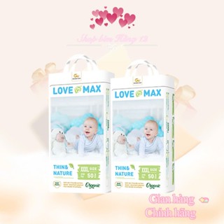  1 bịch Bỉm LOVE MAX - 50 miếng tã bỉm oganic lành tính. 