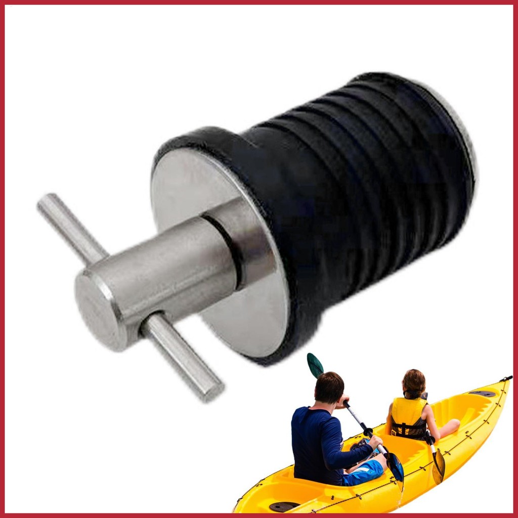 Marine Drain Plug T Tay Cầm Thuyền Inox Xoắn Cắm Chống Rỉ Sét Phụ Kiện Cao Su Chống Trơn Trượt Dụng 