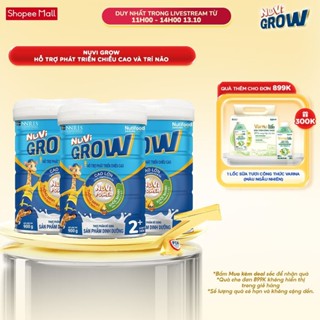 Combo 3 sữa Bột Nuvi Grow phát triển chiều cao Trên 2 tuổi Lon 900g