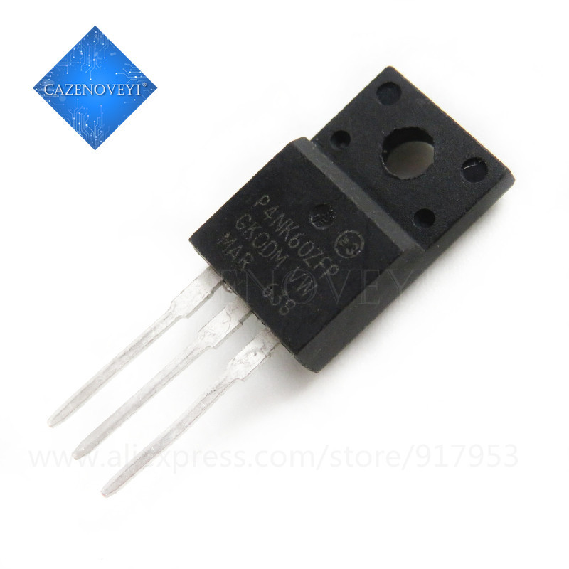 Chip 10 mảnh STP4NK60ZFP P4NK60ZFP 4N60 TO-220F