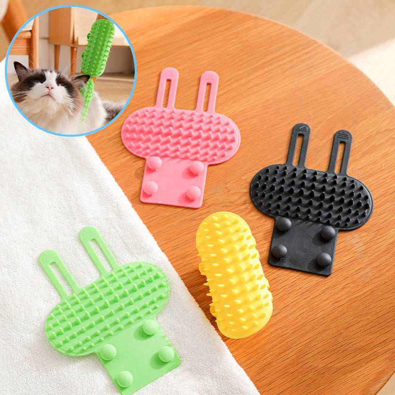 [RE] Pet Cat Hair Removal Massageb Cats Rubbing Brush Kitten Grooming Self Cleaning Wall Corner Cat 