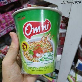 Mì Tôm Chanh/ Bò Cay  Omni CỐC  65g (Combo 3 cốc)