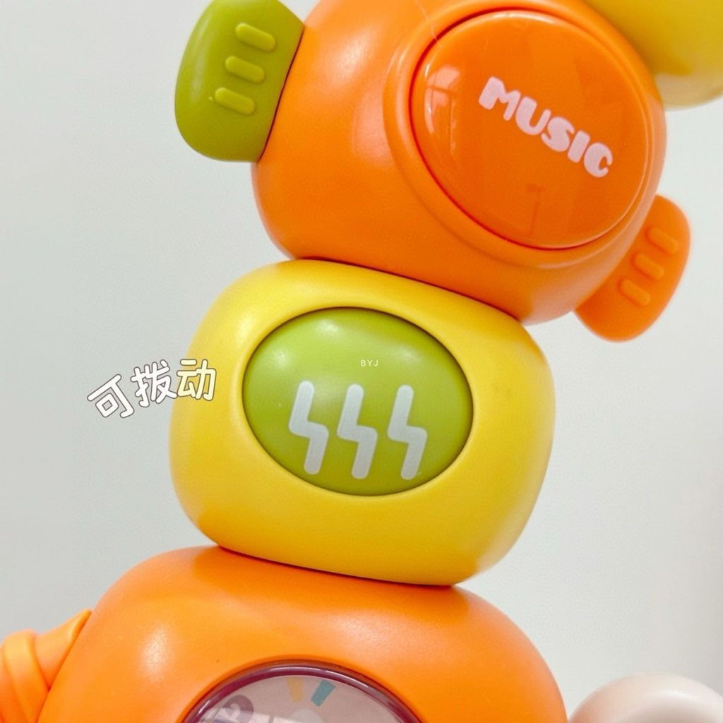 TQ~Children's Cartoon Deer Teething Toy, Educational Early Learning Chewable Baby Toy, Soothing Teet