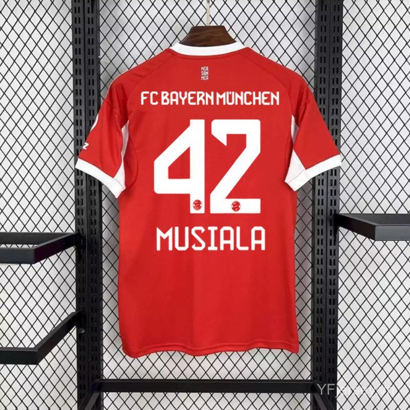 2025 2026 Bayern Munich Home Soccer Jersey Phiên bản quạt Áo bóng đá nam- * - &
