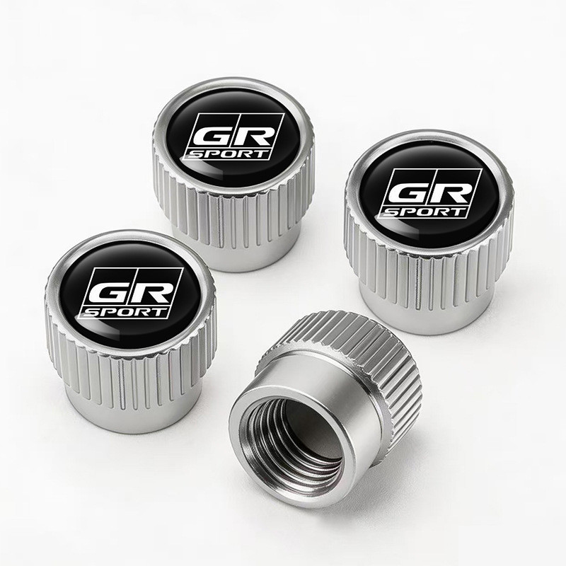Sản phẩm mới GR SPORT Phiên bản thể thao Nắp van hợp kim nhôm Nắp van lốp tùy chọn nhiều màu [dyl]
