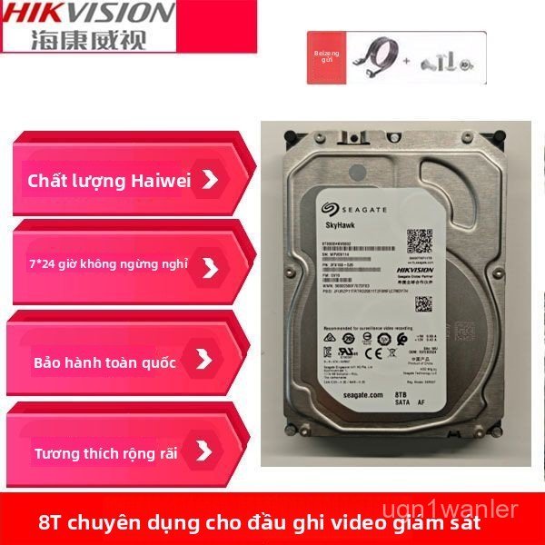 Ổ cứng HDD Seagate Surveillance 4TB/8TB công nghệ CMR cho NAS, Hikvision, hoạt động bền bỉ 24/7