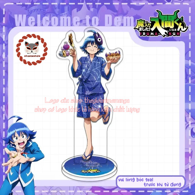 Standee IN HÌNH IRUMA GIÁ ĐÁO Mairimashita Iruma-kun tượng acrylic anime mica chibi