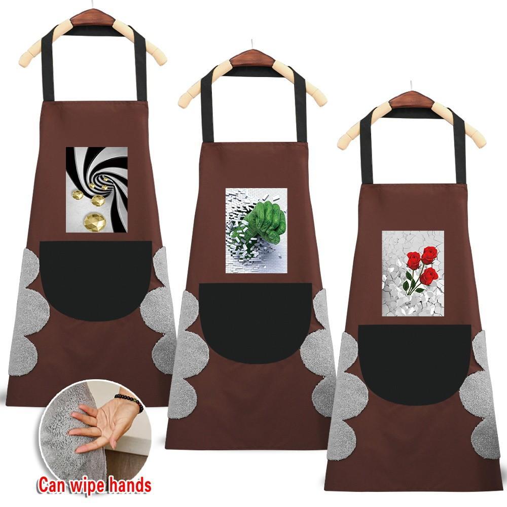 Celemek Restaurants  Kitchens Adjustable Adult Apron Waterproof Apron Pocket Work Clothes Suitable F