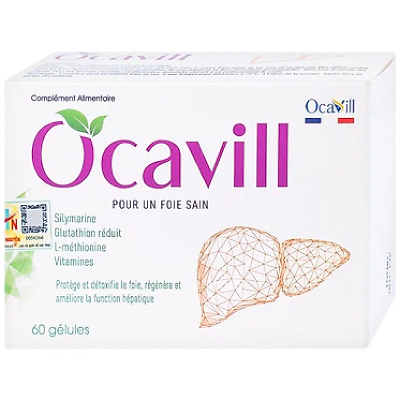 Viên uống Ocavill hỗ trợ tăng cường chức năng gan, giải độc gan, bảo vệ gan (60 viên)