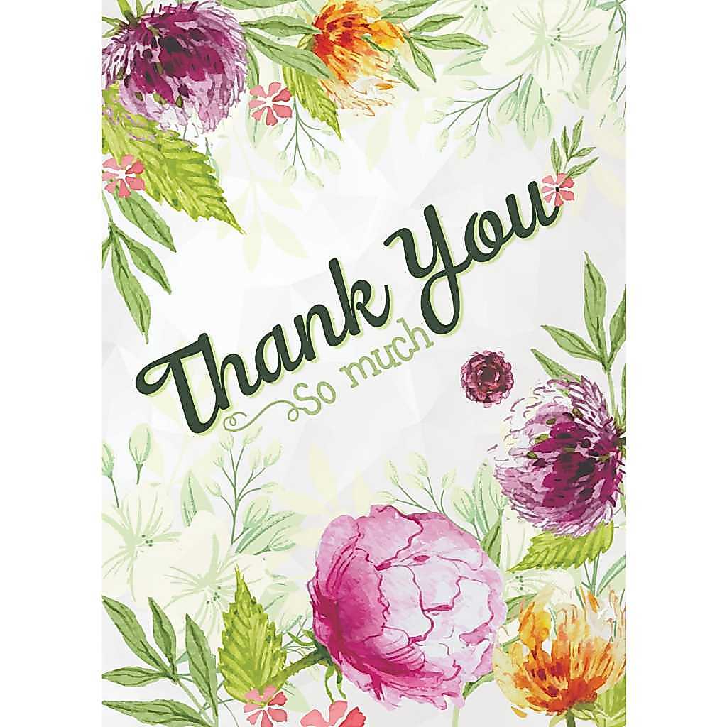 Combo 10 Thiệp cảm ơn, Thiệp Thanks you size 13x18, 9x19 Gia Long