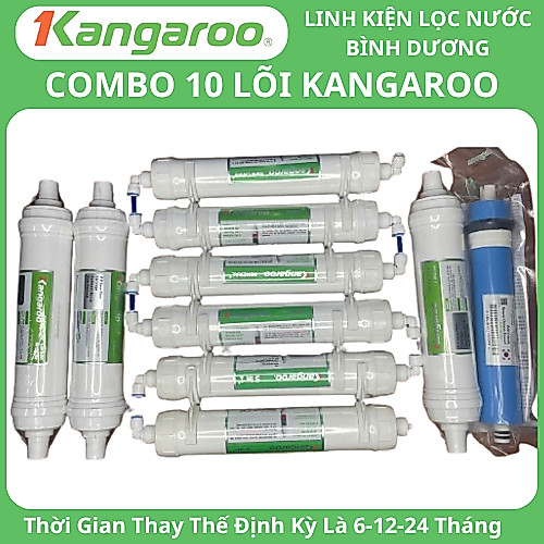 Trọn Bộ 10 Lõi Lọc Nước Kangaroo Dòng Hydrogen Model KG10A4VTU, KG100HK , KG10A16 , KG10A88, KG10A68