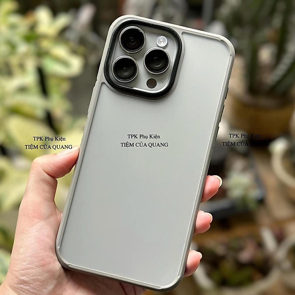 Ốp Lưng Nhám Viền Mầu Chính hãng X-Level Frosted Sand PREMIUM VER 2 - Cho IPhone 16 Pro Max 15 14 13
