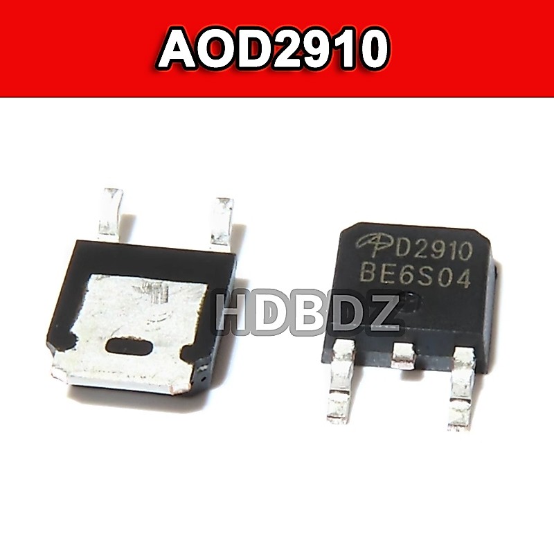 5~10PCS AOD2910 TO-252  D2910 31A 100V Nchannel MOS IC SMD