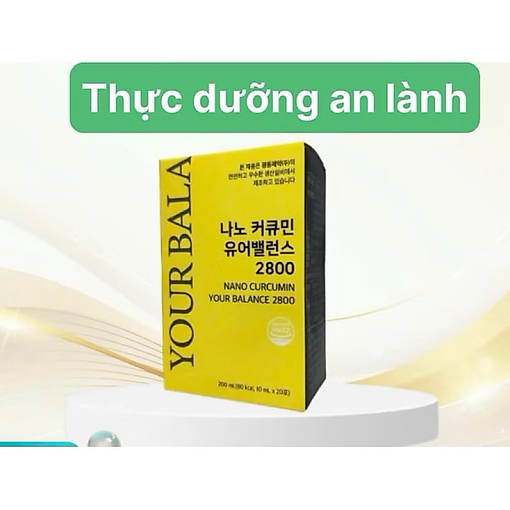 N19.03 TINH NGHỆ NANO CURCUMIN YOUR BALANCE (나노커큐민 유어밸런) 2800x20 gói DATE 2027