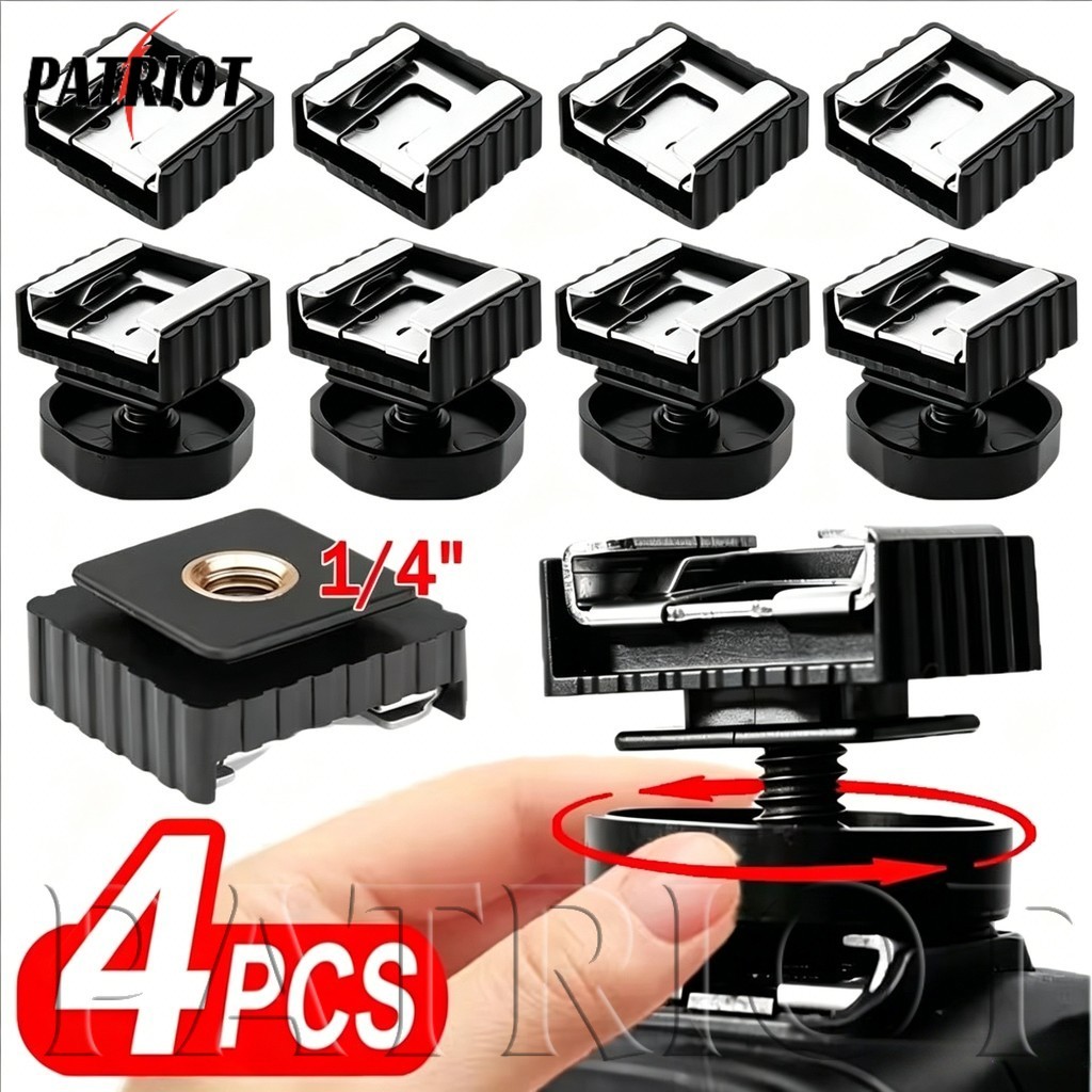 [AUTO & 3C] 1 / 2 / 4 CÁI - Camera Metal Flash Cold Hot Shoe Mount Adapter sang 1 / 4 "" Vít Thread 