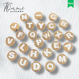 Sticker Gắn Dép TOMONI, Charm Kim Loại Hoạ Tiết Sắc Nét Sang Trọng TM09 - Phụ Kiện Gắn Dép