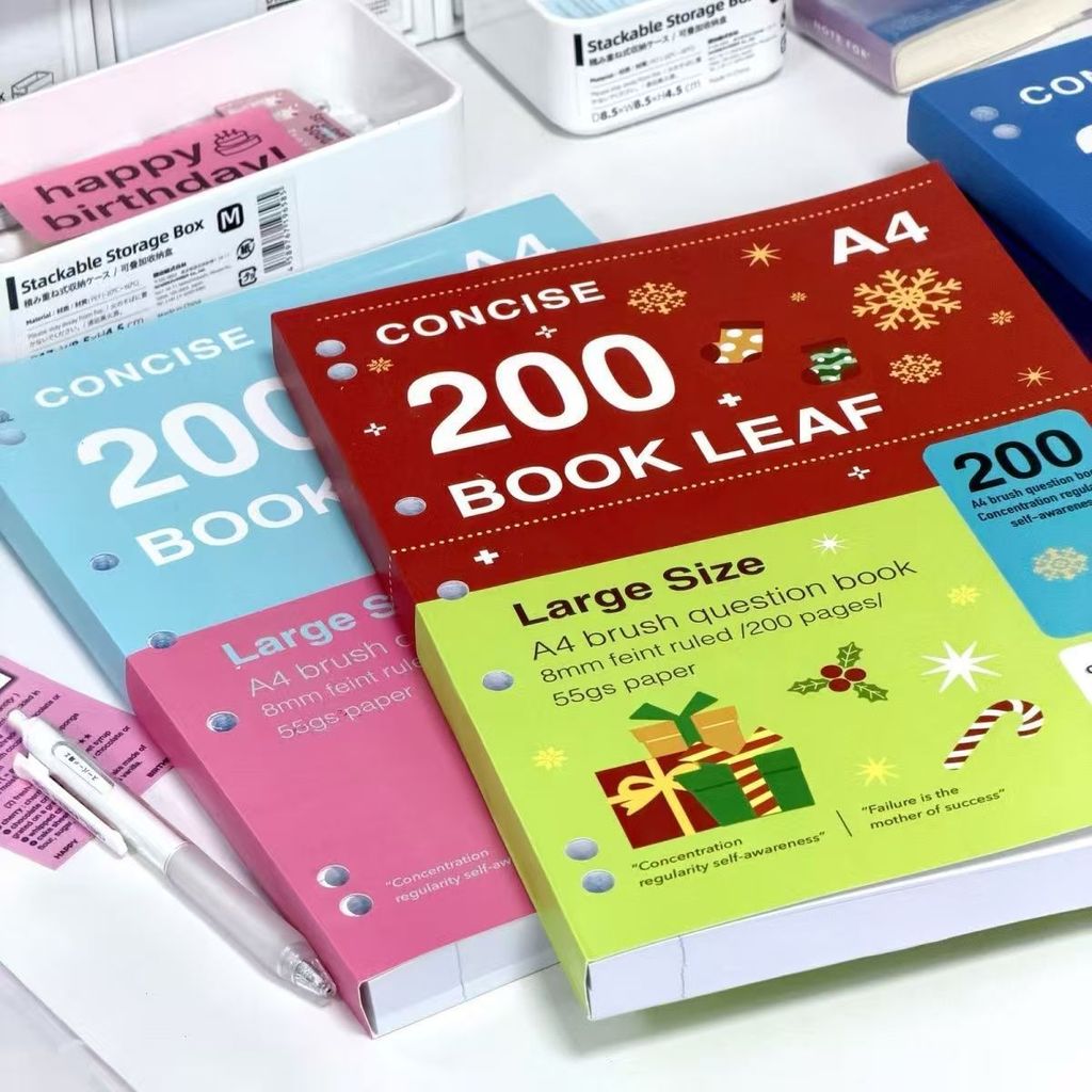 400 Trang Mỏng Sắc Nét Sổ Tay Dày Note A4 Học Sinh Trầy Xước Sách Tập Thể Dục Dày Đường Ngang Đơn Gi