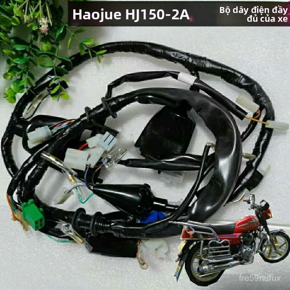 Bộ dây điện sườn chính hãng xe máy Haojue HJ150-2A HJ150-2C dây nguồn hệ thống điện toàn xe số