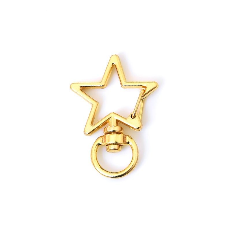 Set 5 Móc Khóa Kiểu Hình Sao Vàng, Sao Bạc, Sao Hồng – Phụ Kiện DIY Làm Trang Sức, Phụ Kiện Bin.Handmade, Phụ Kiện Balô
