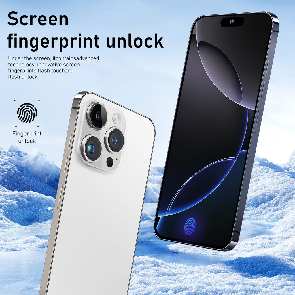 I16 Pro Max Điện thoại di động xuyên biên giới mới 2 + 16GB Android Điện thoại thông minh màn hình l