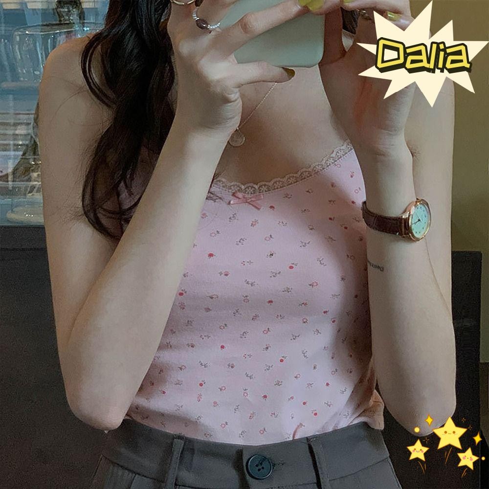 DALIA Strappy Tank Top M/L/XL/XXL - Thiết kế gợi cảm với họa tiết ren và phong cách innocent look