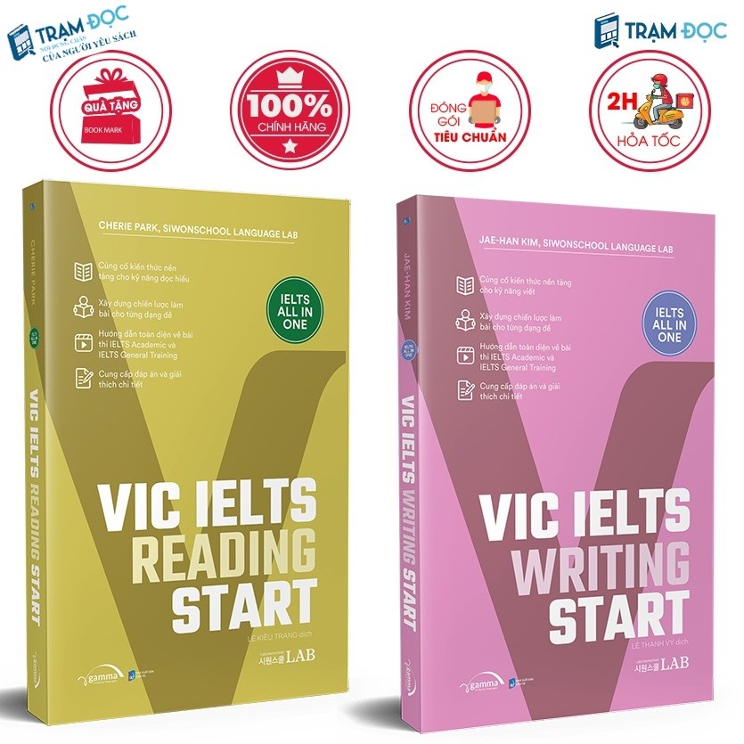 Sách - VIC IELTS Start Writing + Reading (Combo 2 cuốn)